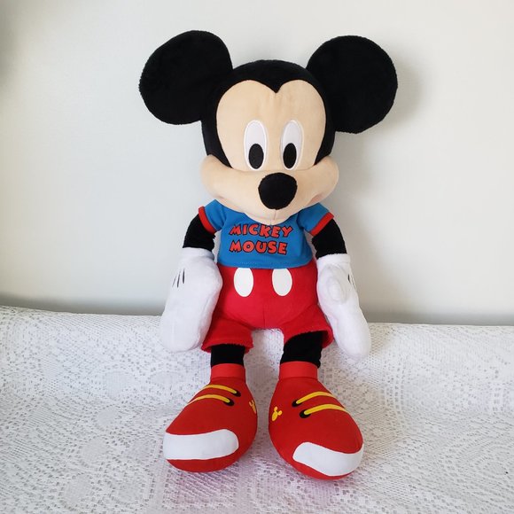 💕 2/$15  Disney 2015 Mickey Mouse Plush 20" Stuffed Toy - Picture 1 of 8